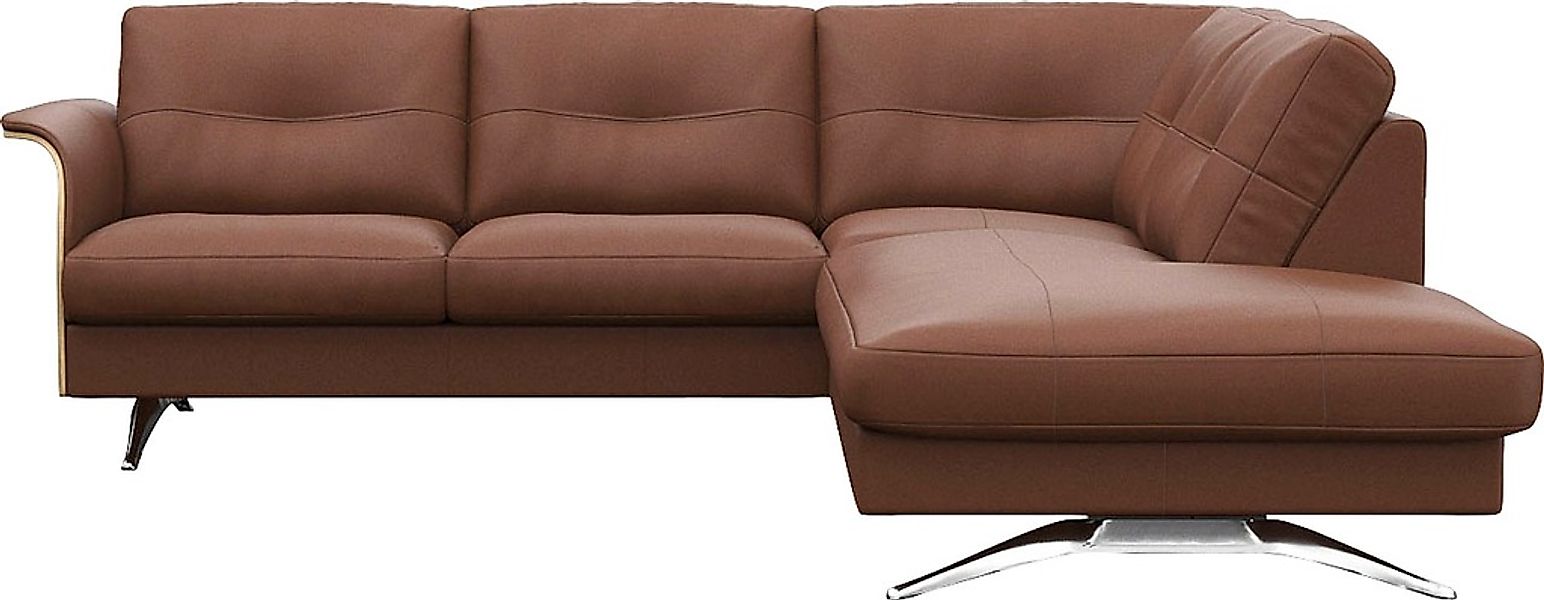 FLEXLUX Ecksofa "Glow, super bequem durch hochwertigem Sitzaufbau mit Feder günstig online kaufen