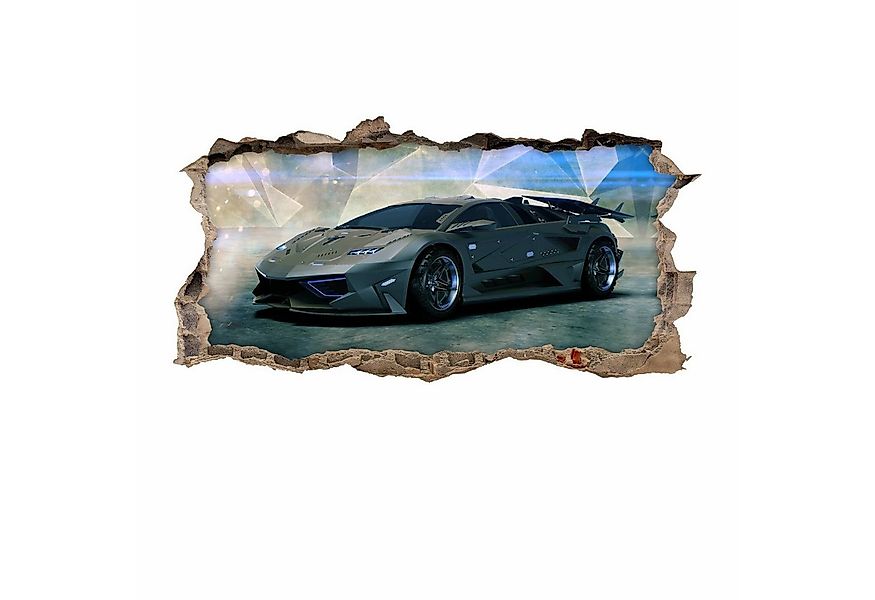nikima Wandtattoo 106 Wandtattoo Sportwagen schwarz - Loch in der Wand - 75 günstig online kaufen