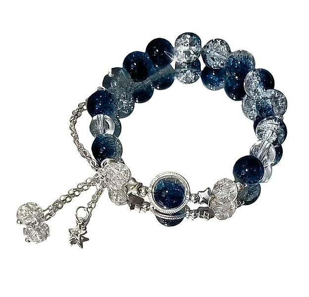ILOKEN Perlenarmband Galaxy-Sternen Armband Sternchen blaue Perlen Geschenk günstig online kaufen