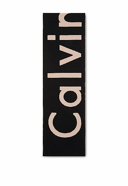 Calvin Klein Modetuch "BOLD LOGO 2-TONE WOOL HW SCARF", Perfekt für den All günstig online kaufen