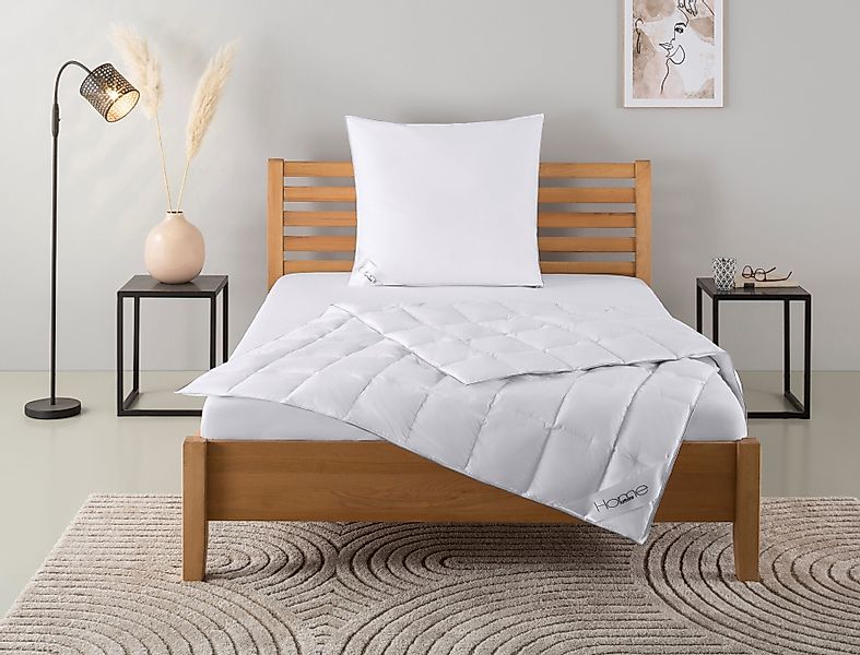 Home affaire Daunenbettdecke + Kopfkissen "Moulle, Bettdecke in 135x200 cm, günstig online kaufen