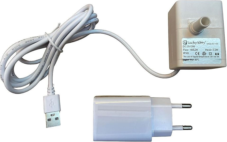 Lucky-Kitty Trinkbrunnen Original Ersatz-Mikro-Pumpe für Trinknapf geräusch günstig online kaufen