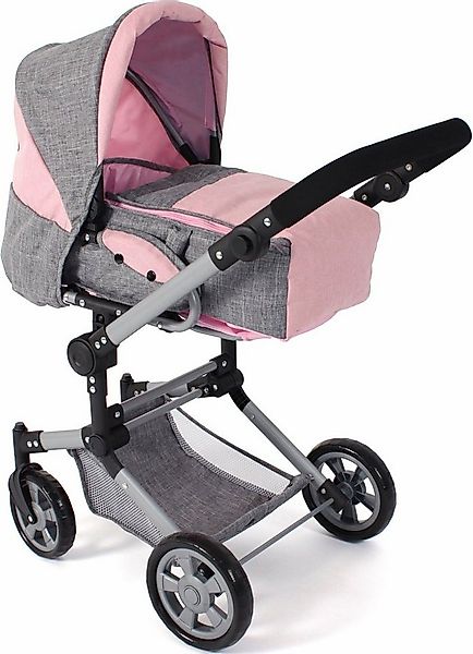 CHIC2000 Kombi-Puppenwagen Jara, Melange Rosa, zusammenklappbar günstig online kaufen