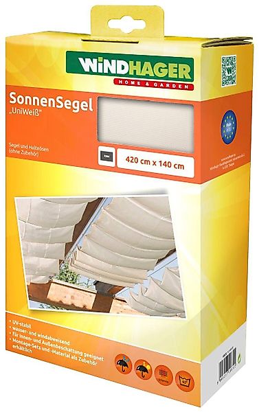 Windhager Sonnensegel, für Seilspannmarkise, inklusive Laufhaken, günstig online kaufen