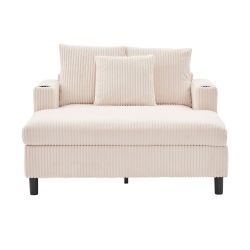 LVHOM Polsterliege XXL Relaxsessel mit LED-Licht günstig online kaufen
