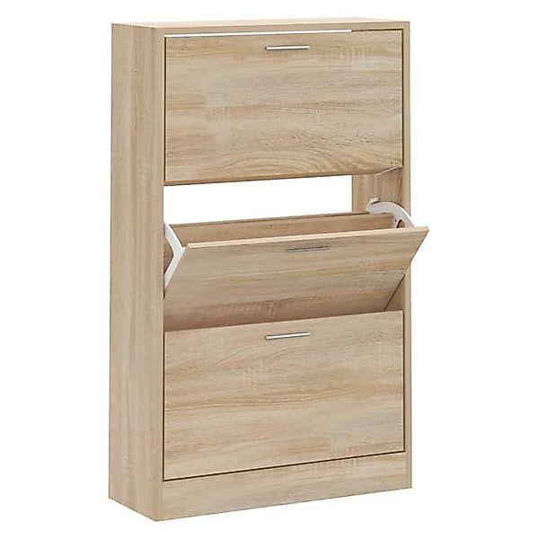vidaXL Schuhschrank Schuhregal Sonoma-Eiche 63x24x103 cm Holzwerkstoff günstig online kaufen
