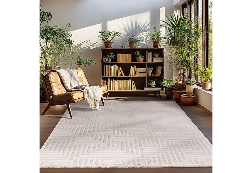 Carpettex Designteppich Geometrisch Design, Rechteckig, Höhe: 12 mm, Teppic günstig online kaufen