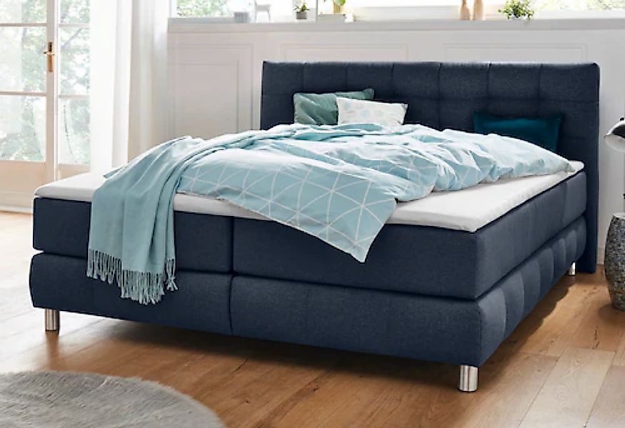 andas Boxspringbett "Salo" incl. Topper, 6 Breiten, 2 Härtegrade, TFK auch günstig online kaufen