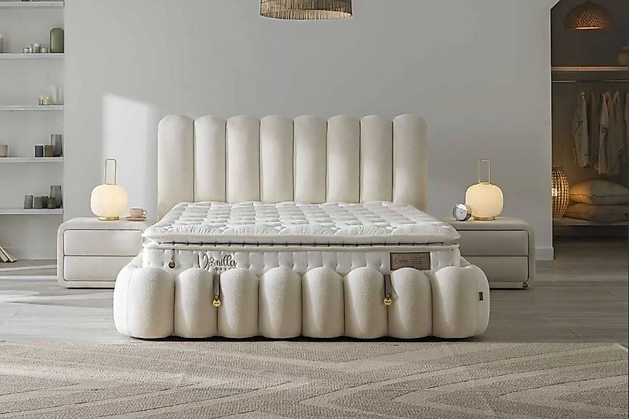 BAMBI YATAK Boxspringbett Set, Bambi Vanilla, Schlafzimmerbett, Matratze mi günstig online kaufen