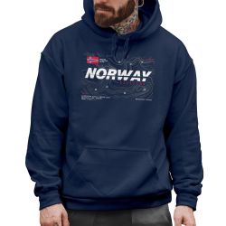 Neverless Hoodie Hoodie Herren Print Norwegen günstig online kaufen