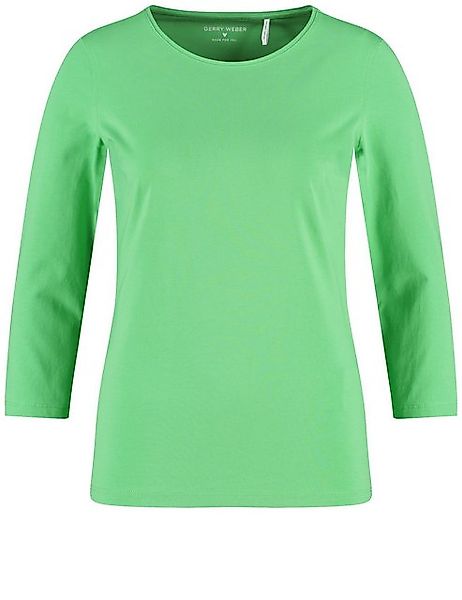 GERRY WEBER 3/4-Arm-Shirt 3/4 Arm Shirt mit Satinblende günstig online kaufen