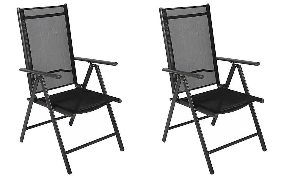 Gartenstuhl 4er-Set   ¦ grau ¦ Maße (cm): B: 56 H: 105 Garten > Gartenmöbel günstig online kaufen