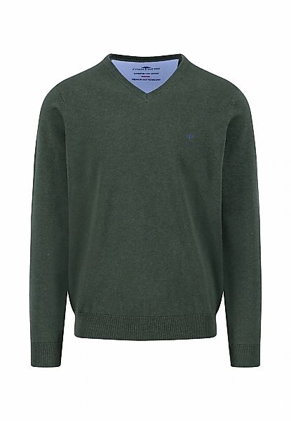 FYNCH-HATTON Strickpullover aus reiner Baumwolle, mit Rundhalsausschnitt, m günstig online kaufen