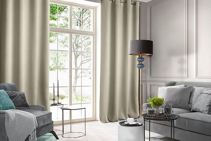 Design91 Vorhang Samtvorhänge 140x250 cm (1 St), Ösen, blickdicht, Samt, Wo günstig online kaufen