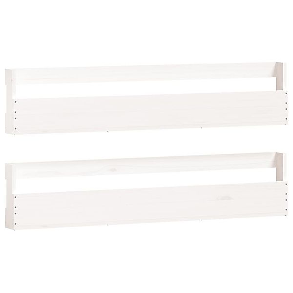 furnicato Schuhregal Wand-Schuhregale 2 Stk. Weiß günstig online kaufen