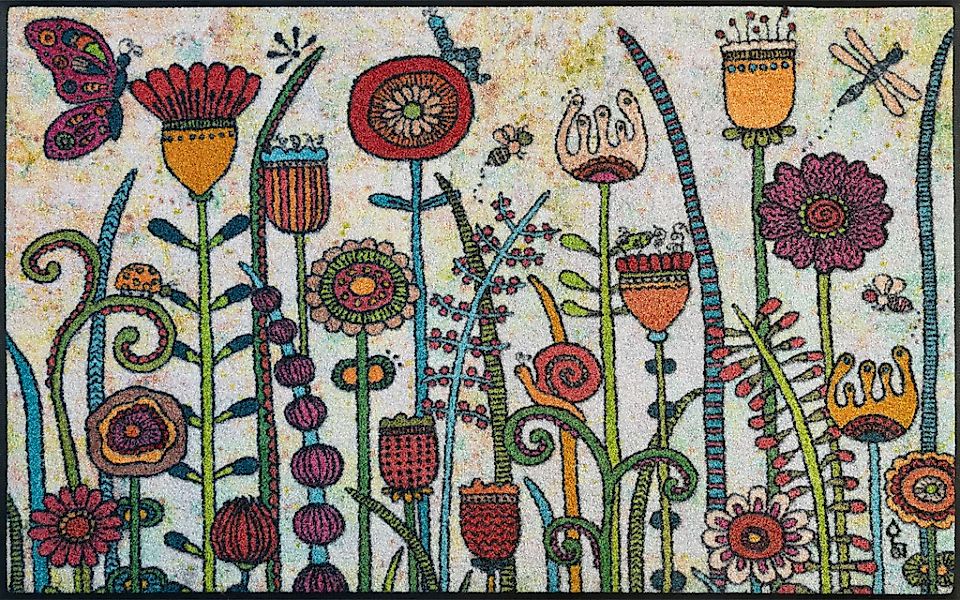 wash+dry by Kleen-Tex Teppich "Sonnentag" rechteckig 7 mm Höhe günstig online kaufen