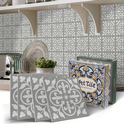 Coonoor Fliesenaufkleber Küchenfliesenaufkleber, wasserdichte Fliesenaufkle günstig online kaufen