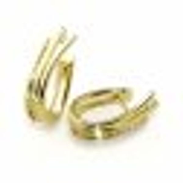 Creolen 585 Gelbgold Glänzend 12 Brillanten weiß günstig online kaufen