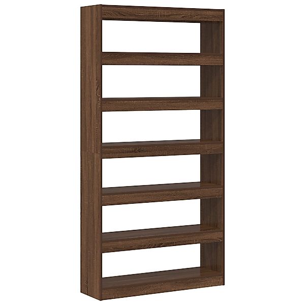 vidaXL Bücherregal Bücherregal Braune Eiche Holzwerkstoff günstig online kaufen