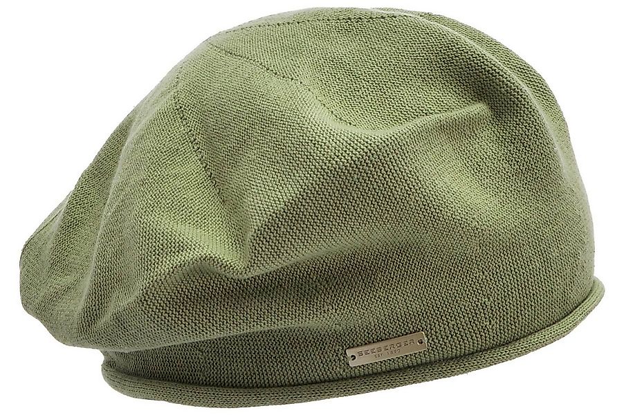Seeberger Baskenmütze 100% Baumwoll Baske mit Rollkante 53607-0 günstig online kaufen