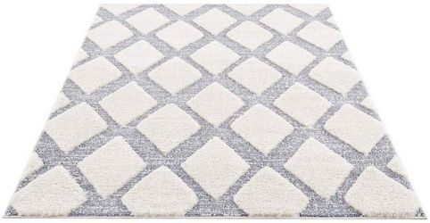 Carpet City Hochflor-Teppich "Focus 4499" rund 20 mm Höhe Boho-Teppich, Hoc günstig online kaufen