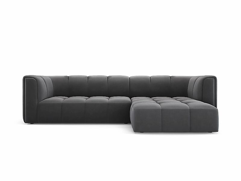 Milo Casa | Ecksofa Francesca Samt rechts 3-Sitzer günstig online kaufen