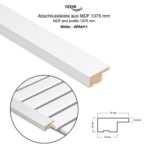 Hexim Wanddekoobjekt APAH11 (Abschlussleiste 137,5x2,7cm passend günstig online kaufen