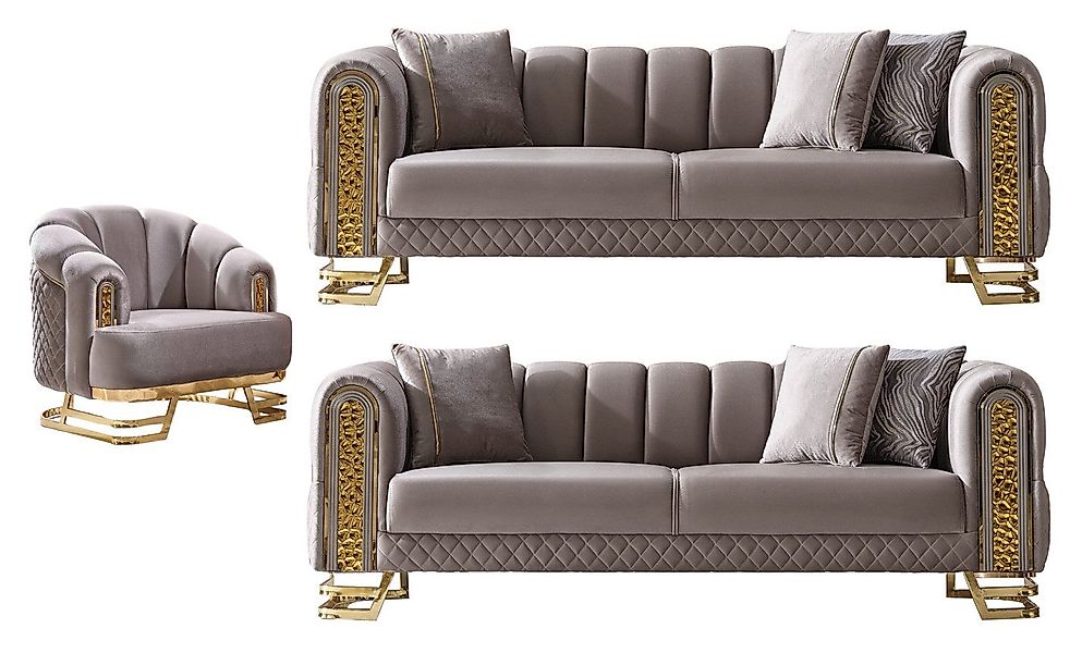 Villa Möbel Polstergarnitur Aveline, (Set, 3-tlg), günstig online kaufen