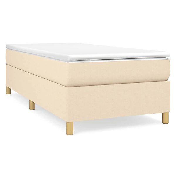 vidaXL Boxspringbett Creme 80x200 cm Stoff1359394 günstig online kaufen