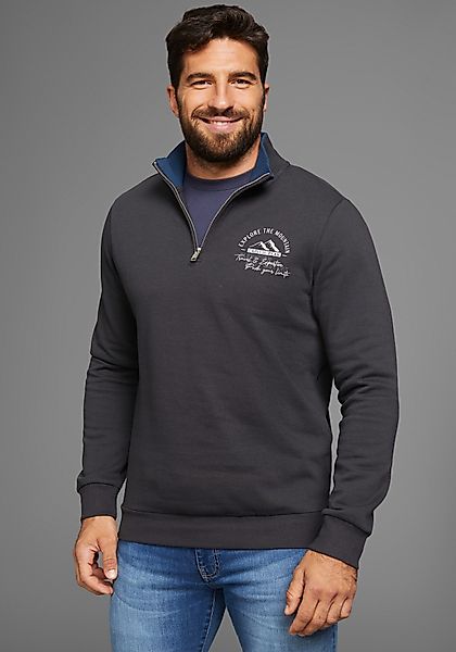 Man's World Sweatshirt mit Kontrastkragen - günstig online kaufen