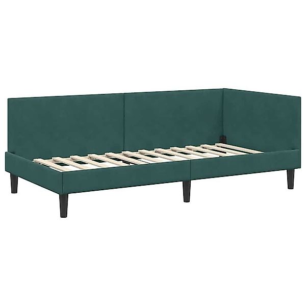 vidaXL Bett Eckbettgestell Dunkelgrün 80 x günstig online kaufen