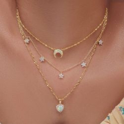 Coonoor Perlenkette Mehrreihige Halsketten für Damen,Boho günstig online kaufen