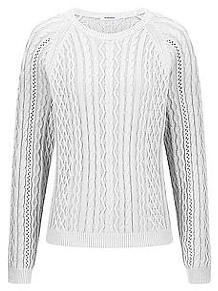 Rundhals-Pullover Peter Hahn weiss günstig online kaufen
