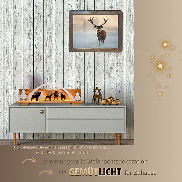 Weigla Dekofigur "Figurenset "Wald" für WEIGLA Dekosockel, aus Holz" Erzgeb günstig online kaufen
