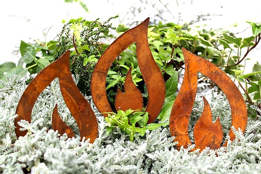 LB H&F Lilienburg Teichfigur 3er SET Gartenstecker Gartenfigur Gartendeko R günstig online kaufen