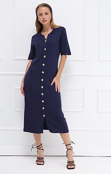 Passioni Midikleid in klassischem Navy günstig online kaufen