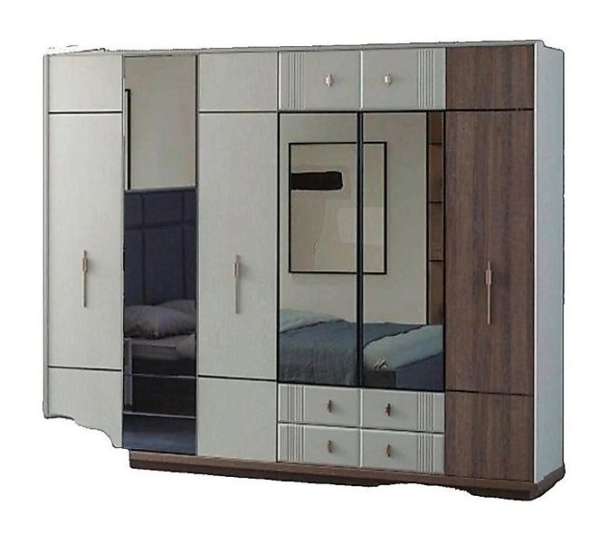 Xlmoebel Kleiderschrank Großer Eleganter Kleiderschrank Stilvolles Schlafzi günstig online kaufen