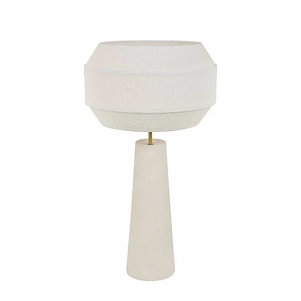 MARKET SET Tischlampe Cosiness, 85 cm, weiß, Metall/Stoff günstig online kaufen