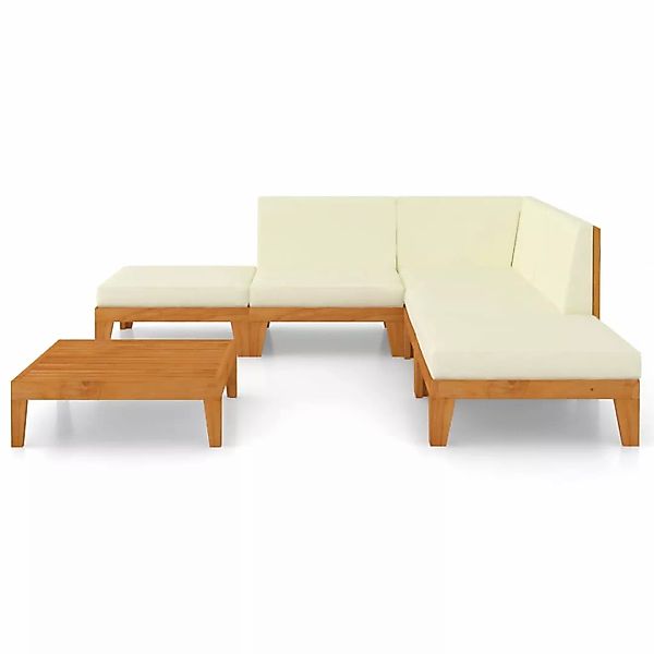 7-tlg. Garten-lounge-set Mit Kissen Massivholz Akazie günstig online kaufen