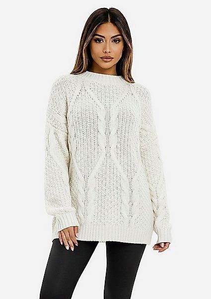 Worldclassca Longpullover WORLDCLASSCA Oversize Strickpulllover Lang Zopf M günstig online kaufen