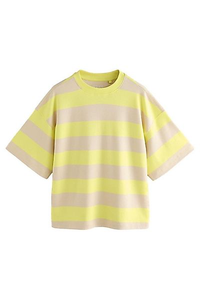 Next T-Shirt Kastiges Relaxed Fit Oversized-T-Shirt, Baumwolle (1-tlg) günstig online kaufen