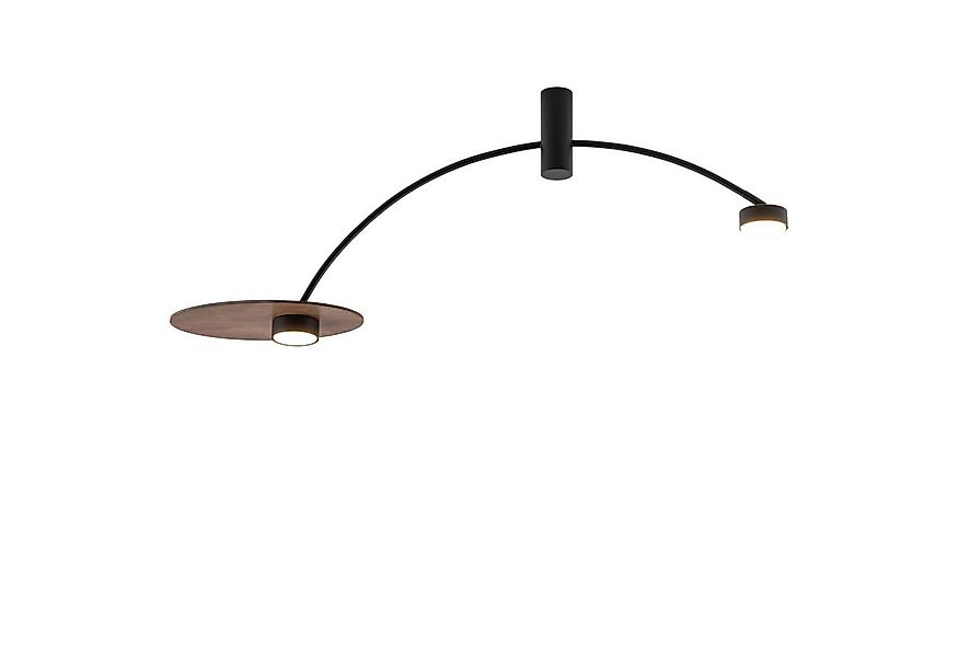 Licht-Erlebnisse Deckenleuchte WOLMAR, ohne Leuchtmittel, Holz Metall verst günstig online kaufen