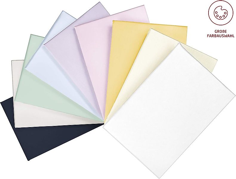 fleuresse Bettwäsche Colours, 100% Baumwolle, 2 günstig online kaufen