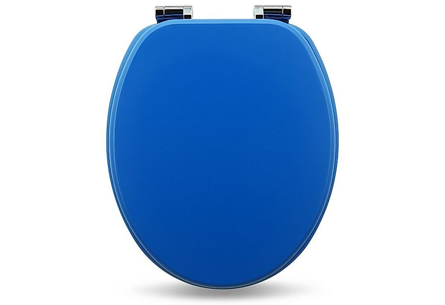Sanfino WC-Sitz "Blau" Premium Toilettendeckel mit Absenkautomatik aus Holz günstig online kaufen
