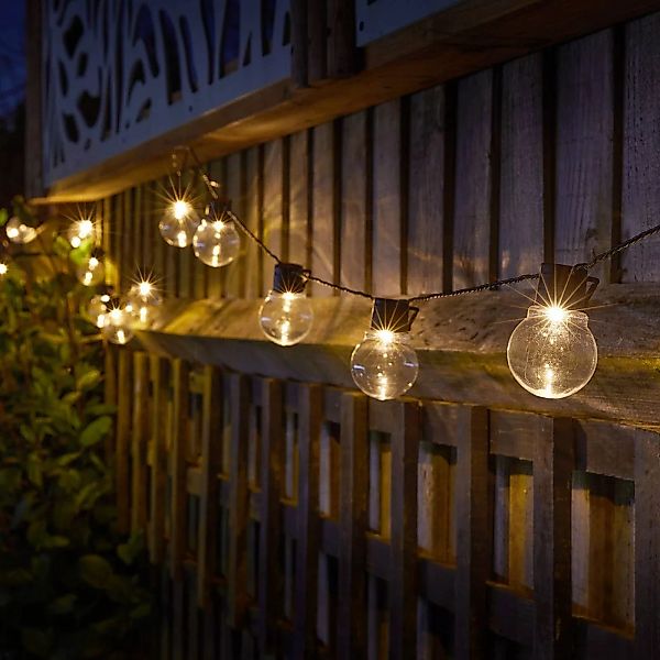 LED-Solar-Lichterkette GloBulb, 20-flammig, IP44 günstig online kaufen