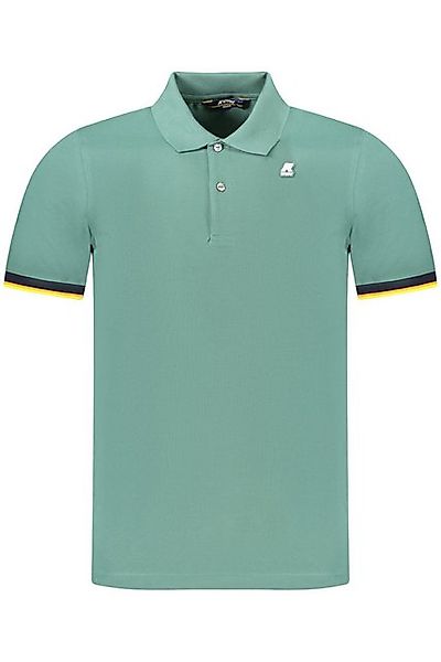 K-Way Poloshirt Herren Kurzarm-Poloshirt Grün mit Kontrastdetails günstig online kaufen