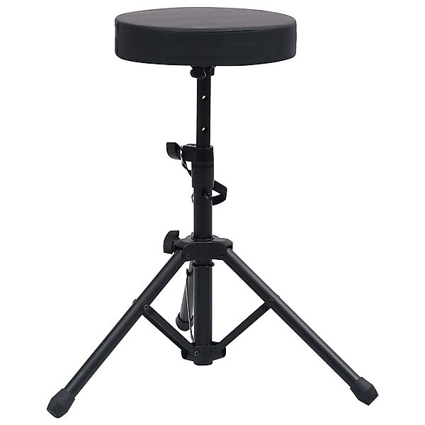 vidaXL Hocker, Verstellbarer Drumhocker Schwarz Rund günstig online kaufen