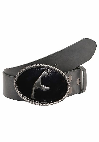 Rettungsring Gürtel Ledergürtel mit austauschbarer Schließe "Sylt Schwarz" günstig online kaufen