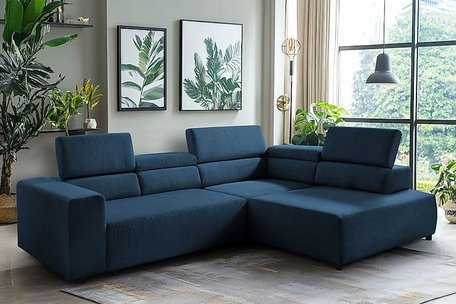 exxpo - sofa fashion Ecksofa "VITTORIO mit Komfortfunktionen, bequem und mo günstig online kaufen