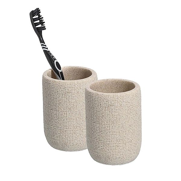 Zeller Present Badaccessoire-Set 4-teiliges Badaccessoire-Set Natural günstig online kaufen